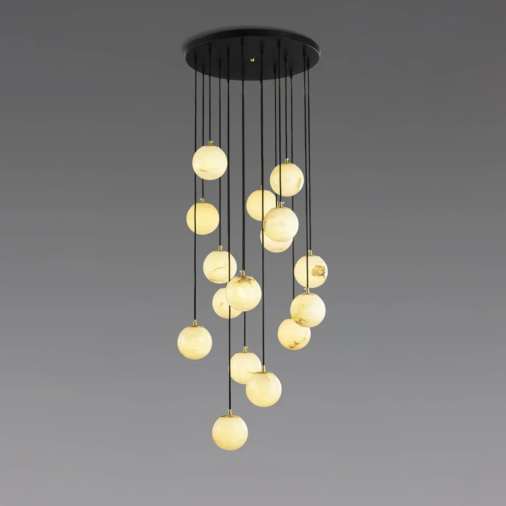Alabaster Cluster Balls Chandelier | wildoxy