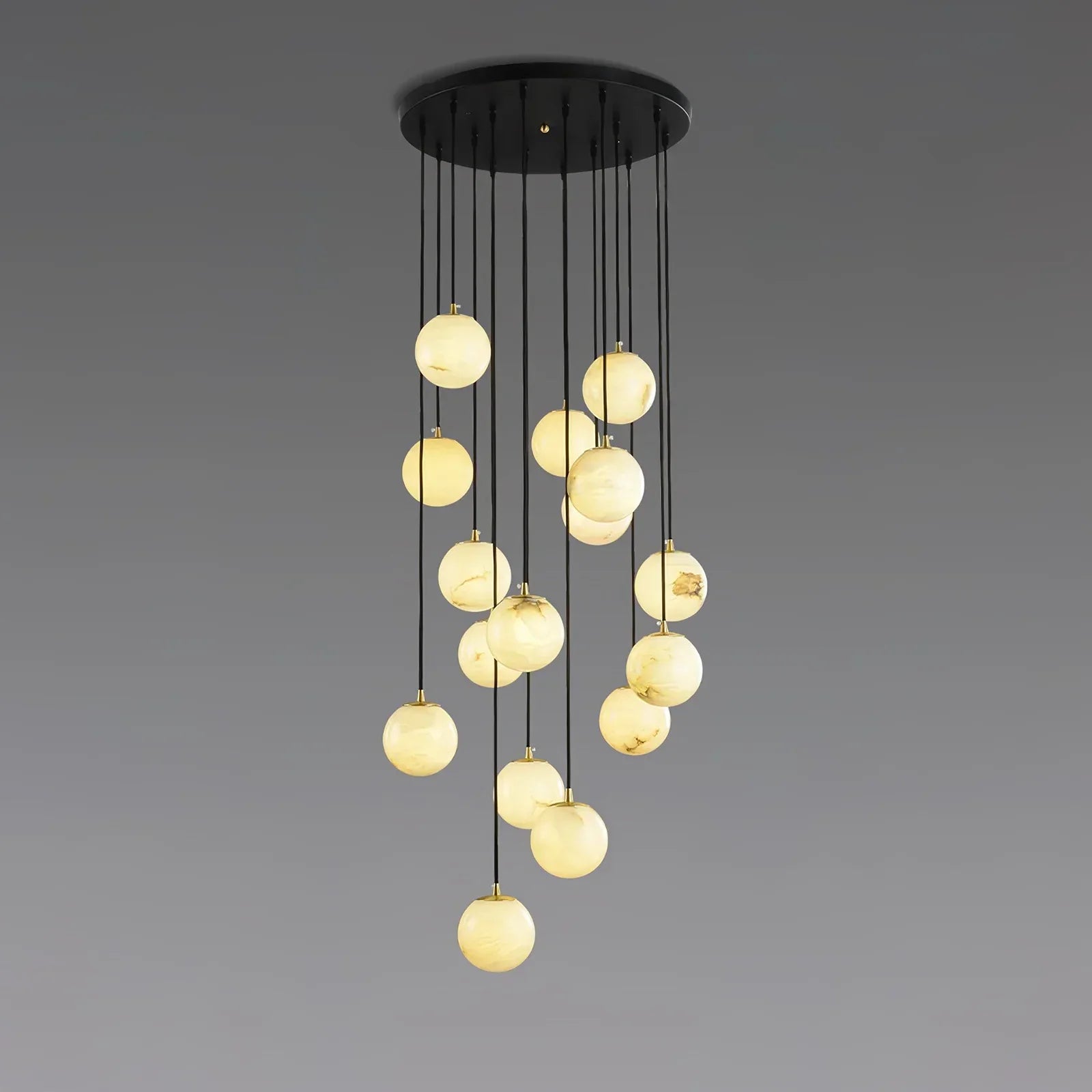 Alabaster Cluster Balls Chandelier | wildoxy