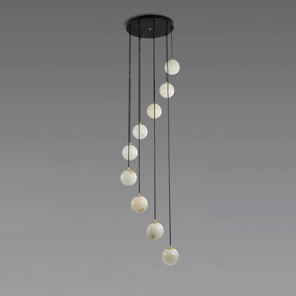 Alabaster Cluster Balls Chandelier | wildoxy