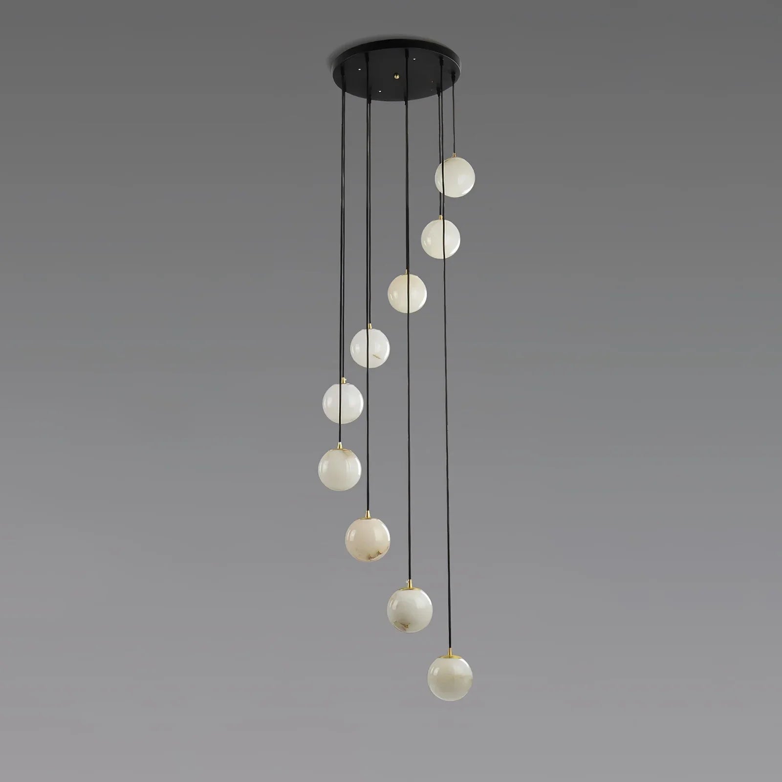 Alabaster Cluster Balls Chandelier | wildoxy