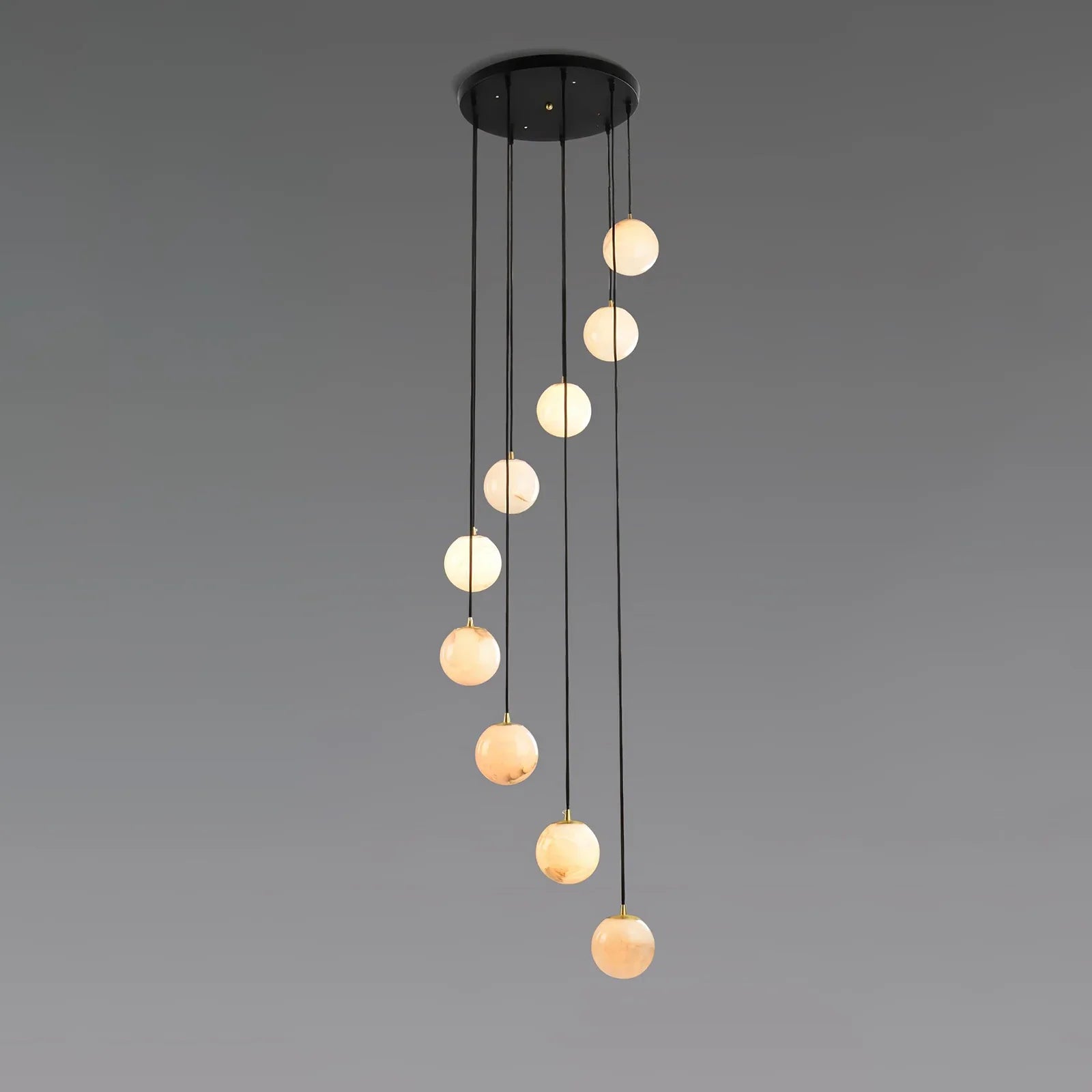 Alabaster Cluster Balls Chandelier | wildoxy