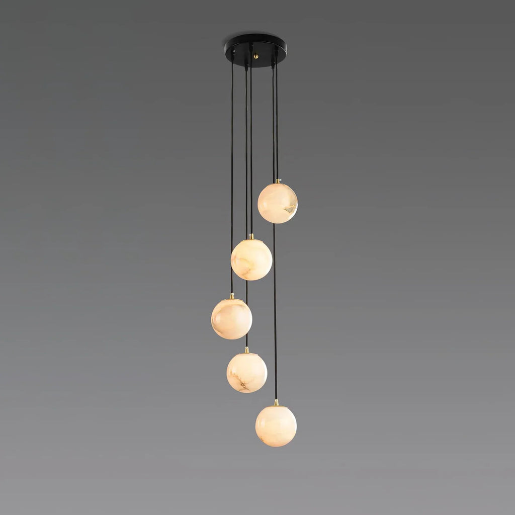 Alabaster Cluster Balls Chandelier | wildoxy