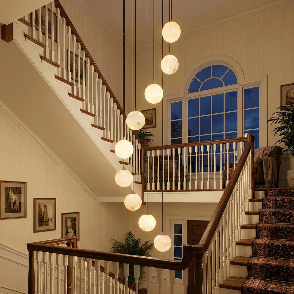 Alabaster Cluster Balls Chandelier | wildoxy