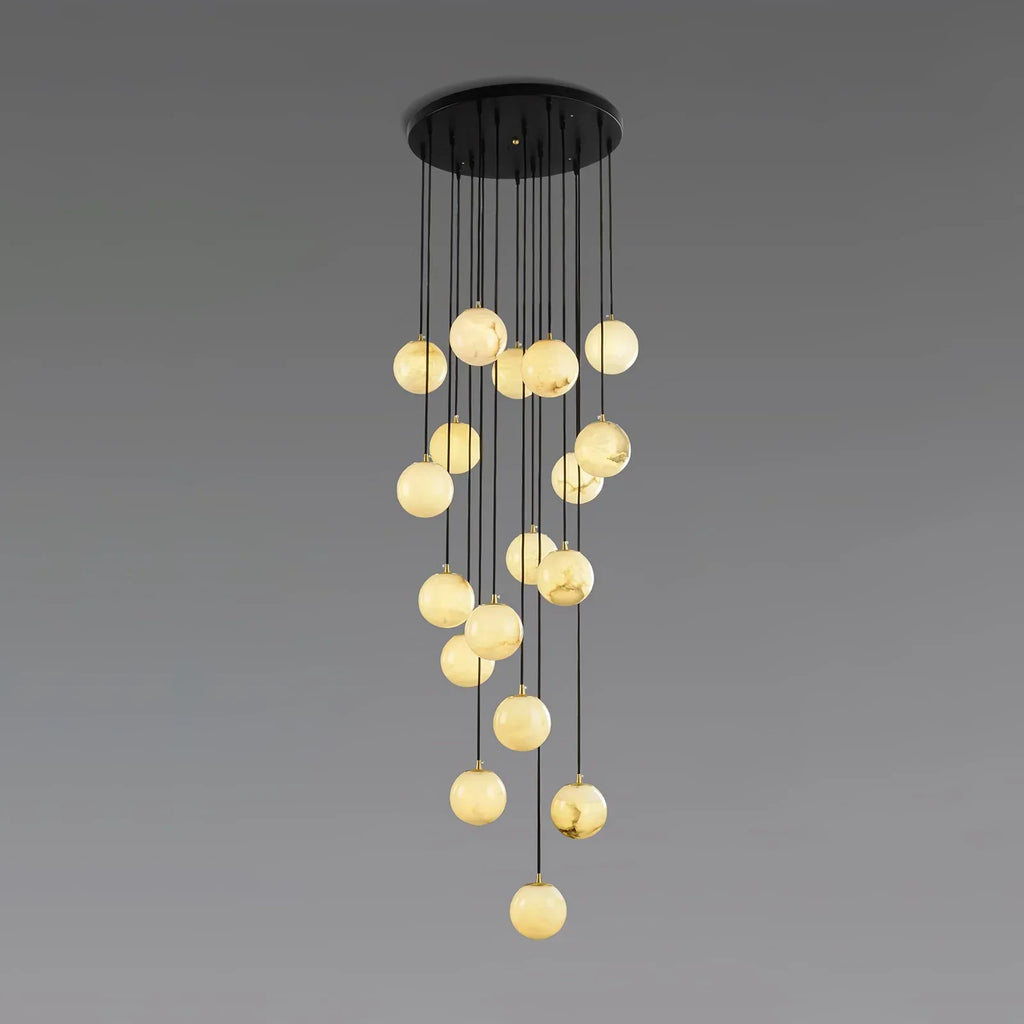 Alabaster Cluster Balls Chandelier | wildoxy