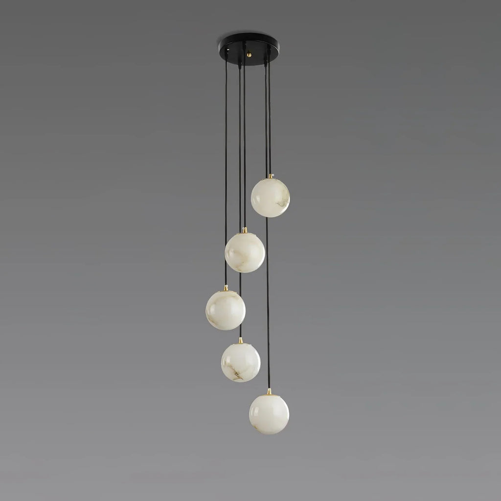 Alabaster Cluster Balls Chandelier | wildoxy