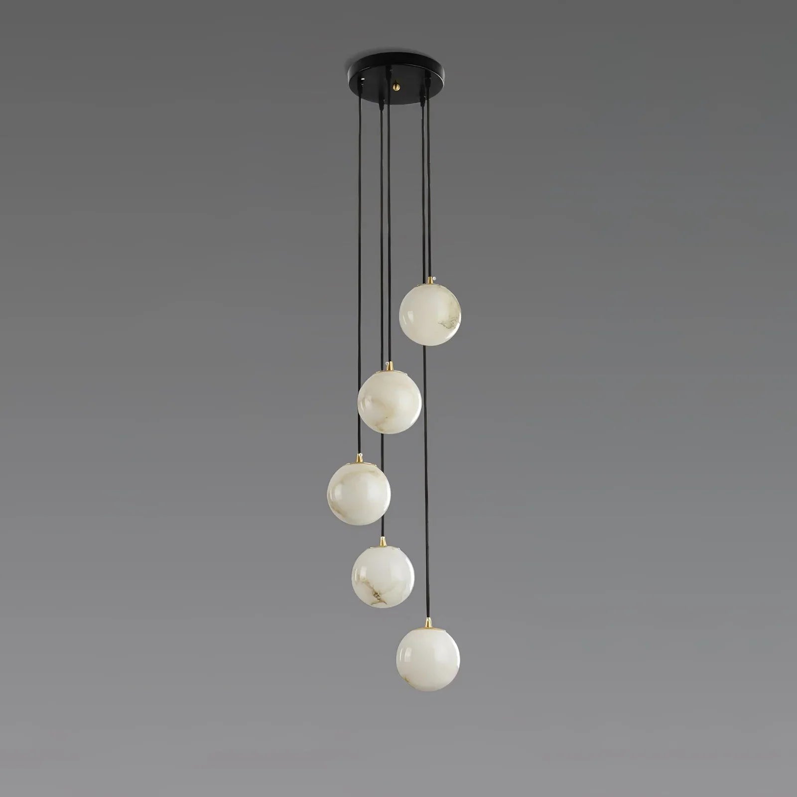 Alabaster Cluster Balls Chandelier | wildoxy