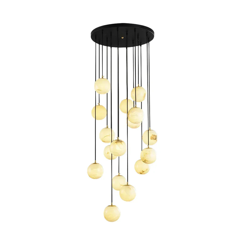 Alabaster Cluster Balls Chandelier | wildoxy