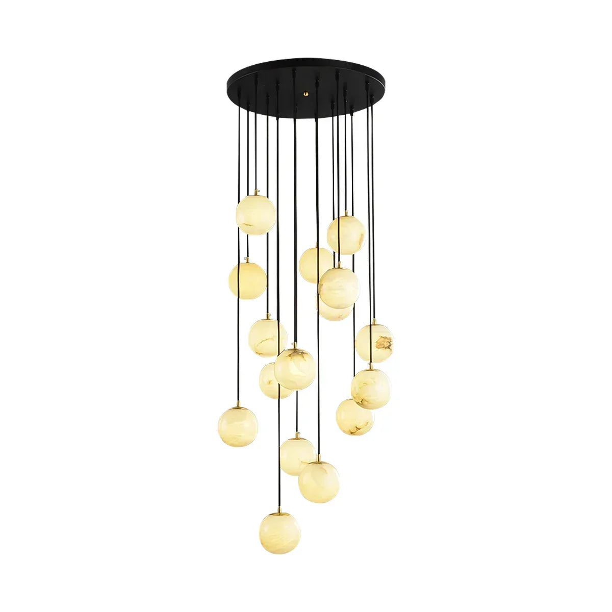 Alabaster Cluster Balls Chandelier | wildoxy