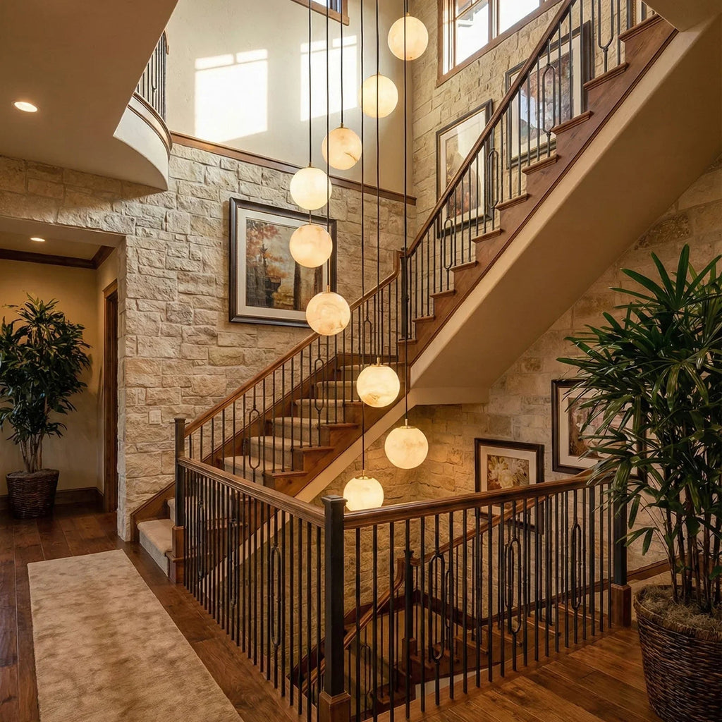 Alabaster Cluster Balls Chandelier | wildoxy