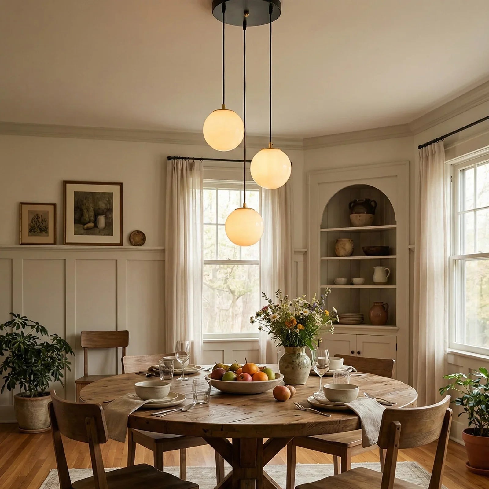 Alabaster Cluster Balls Chandelier | wildoxy