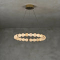 Alabaster Beaded Ring Chandelier | wildoxy
