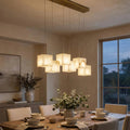 Alabaster Cubic Multi Head Chandelier | wildoxy