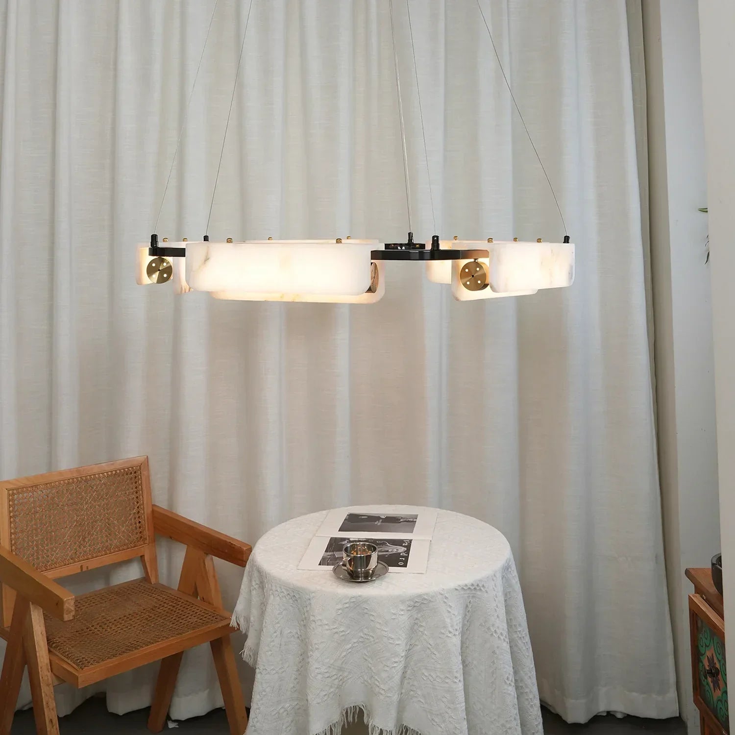 Alabaster Delia Rectangle Chandelier | wildoxy