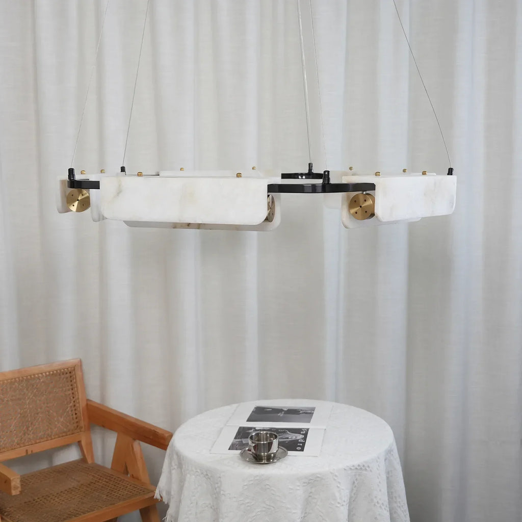 Alabaster Delia Rectangle Chandelier | wildoxy