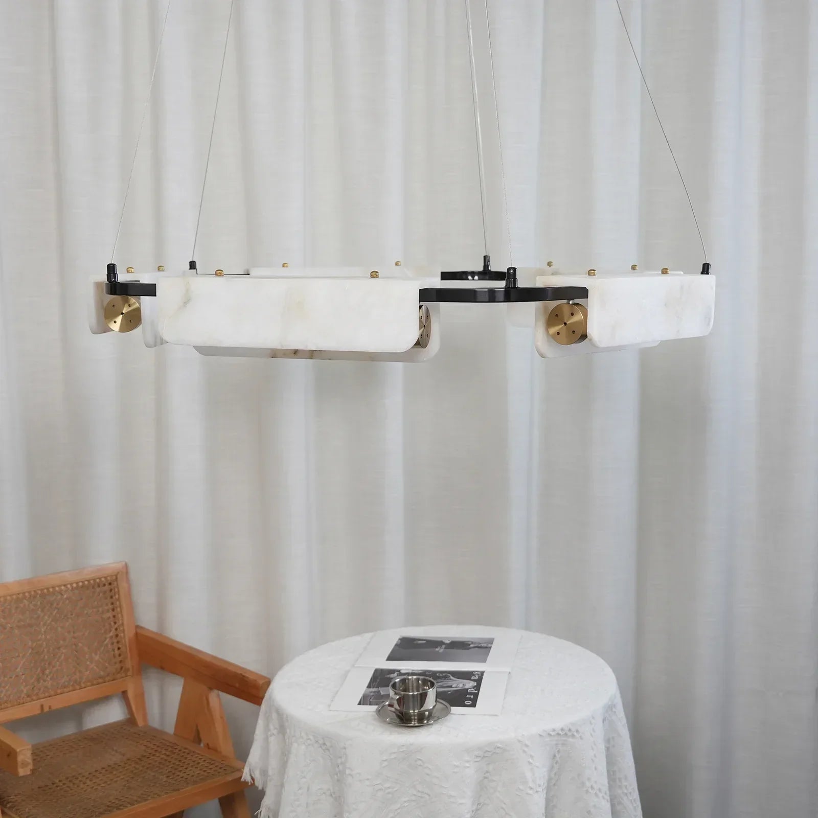 Alabaster Delia Rectangle Chandelier | wildoxy