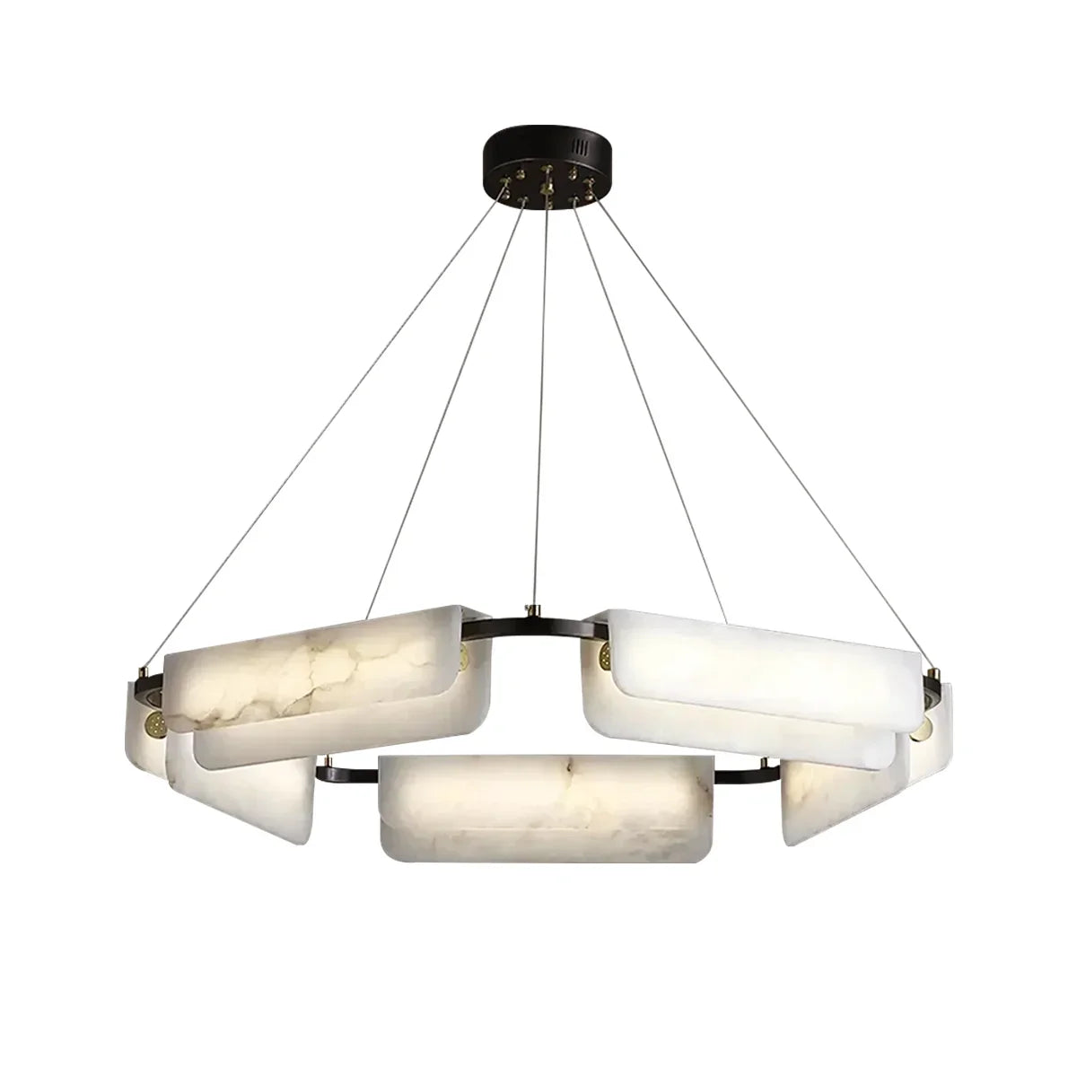 Alabaster Delia Rectangle Chandelier | wildoxy