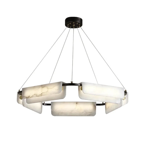 Alabaster Delia Rectangle Chandelier | wildoxy