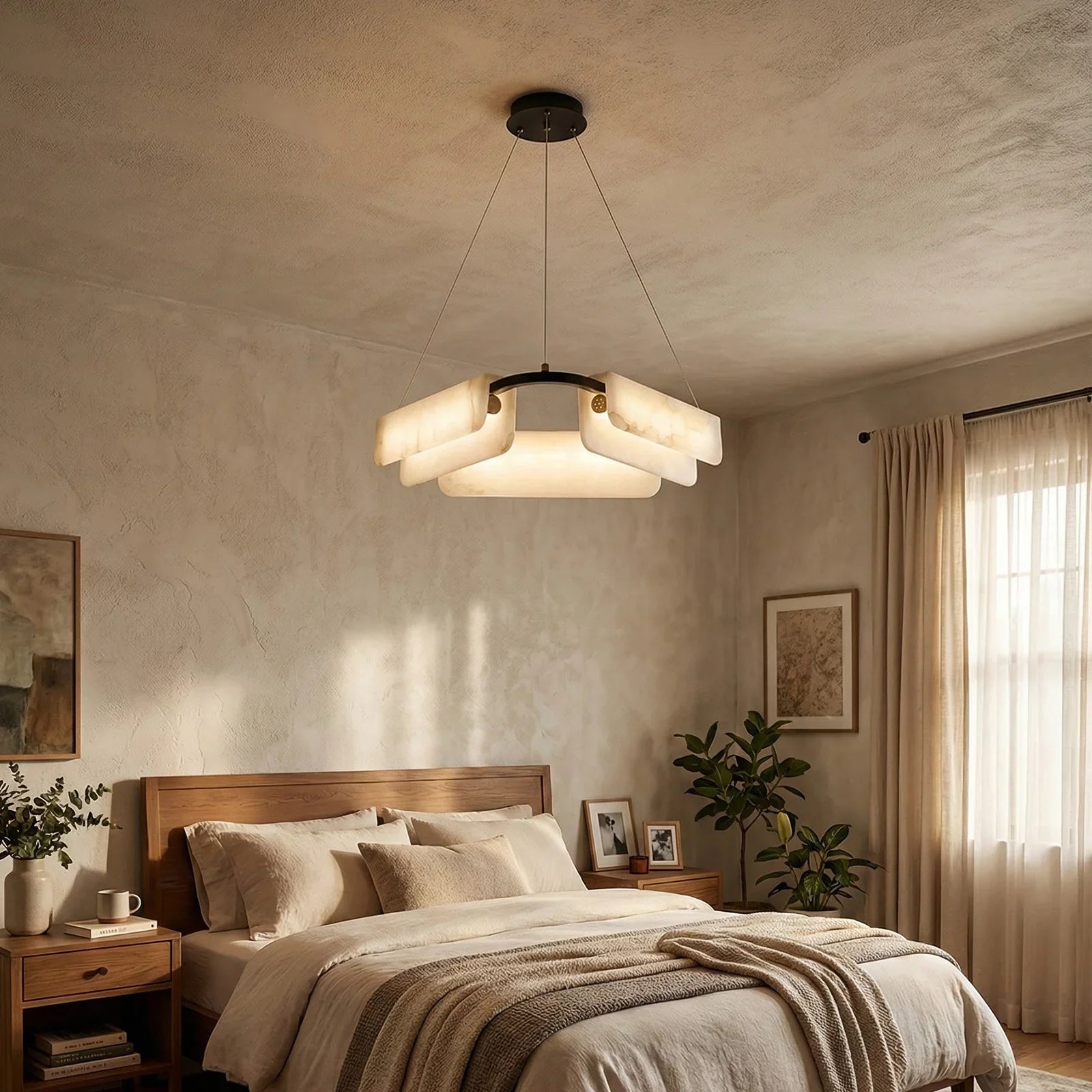 Alabaster Delia Rectangle Chandelier | wildoxy
