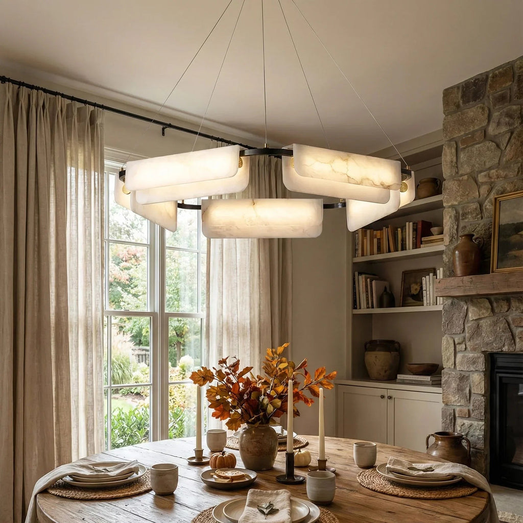 Alabaster Delia Rectangle Chandelier | wildoxy