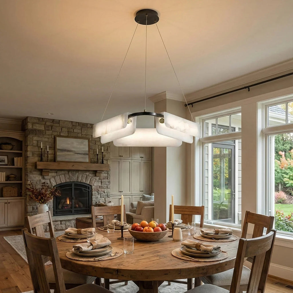 Alabaster Delia Rectangle Chandelier | wildoxy