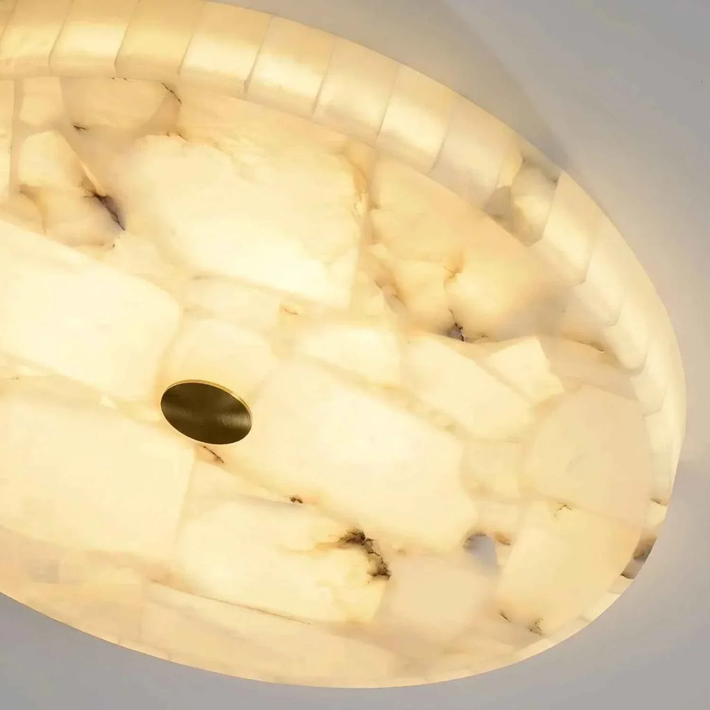 Alabaster  Disk Ceiling Light | wildoxy