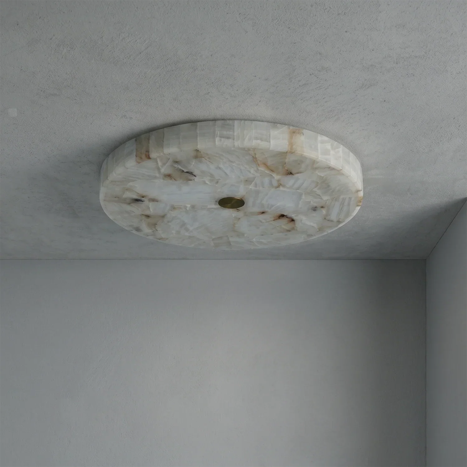 Alabaster  Disk Ceiling Light | wildoxy