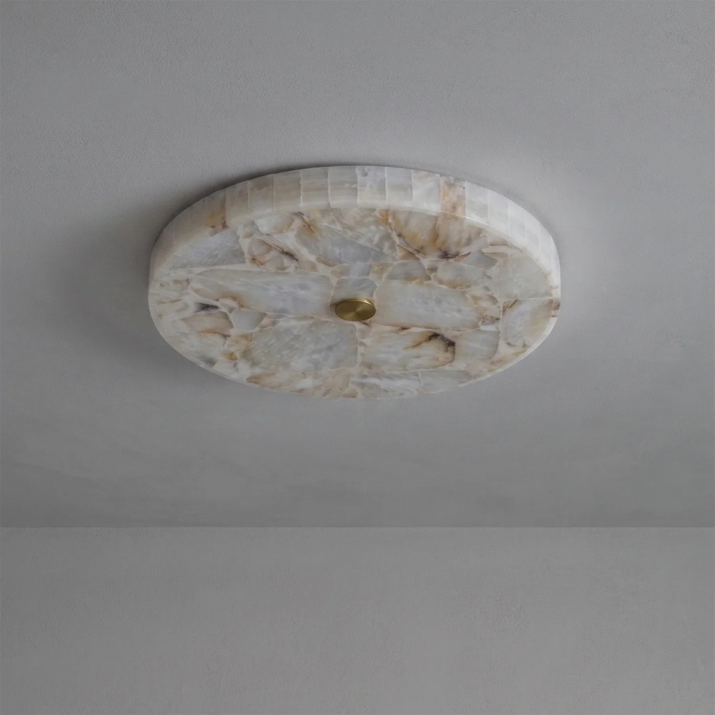 Alabaster  Disk Ceiling Light | wildoxy