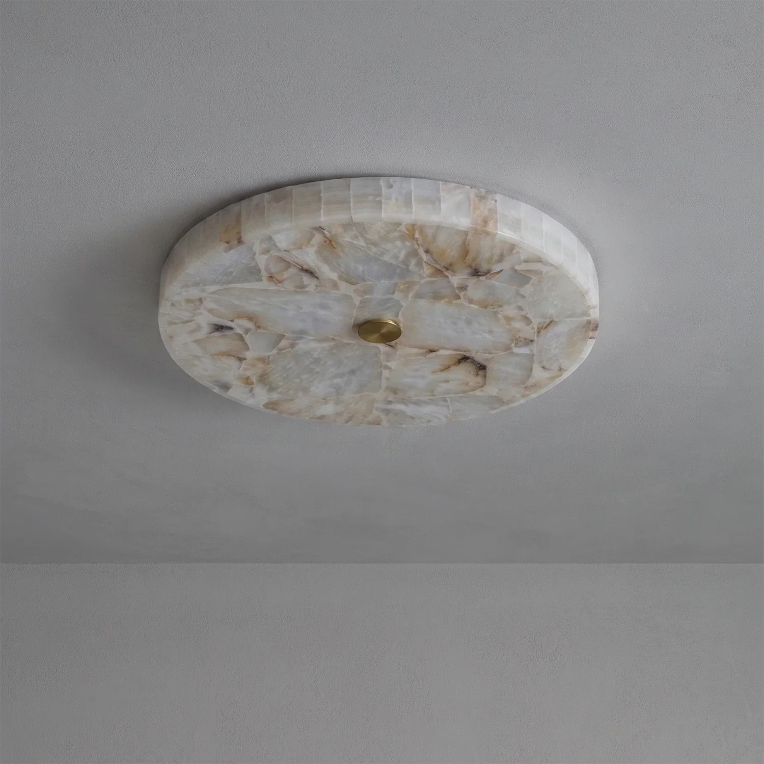 Alabaster  Disk Ceiling Light | wildoxy