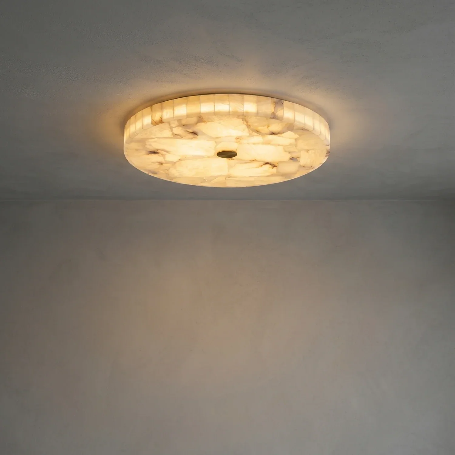 Alabaster  Disk Ceiling Light | wildoxy