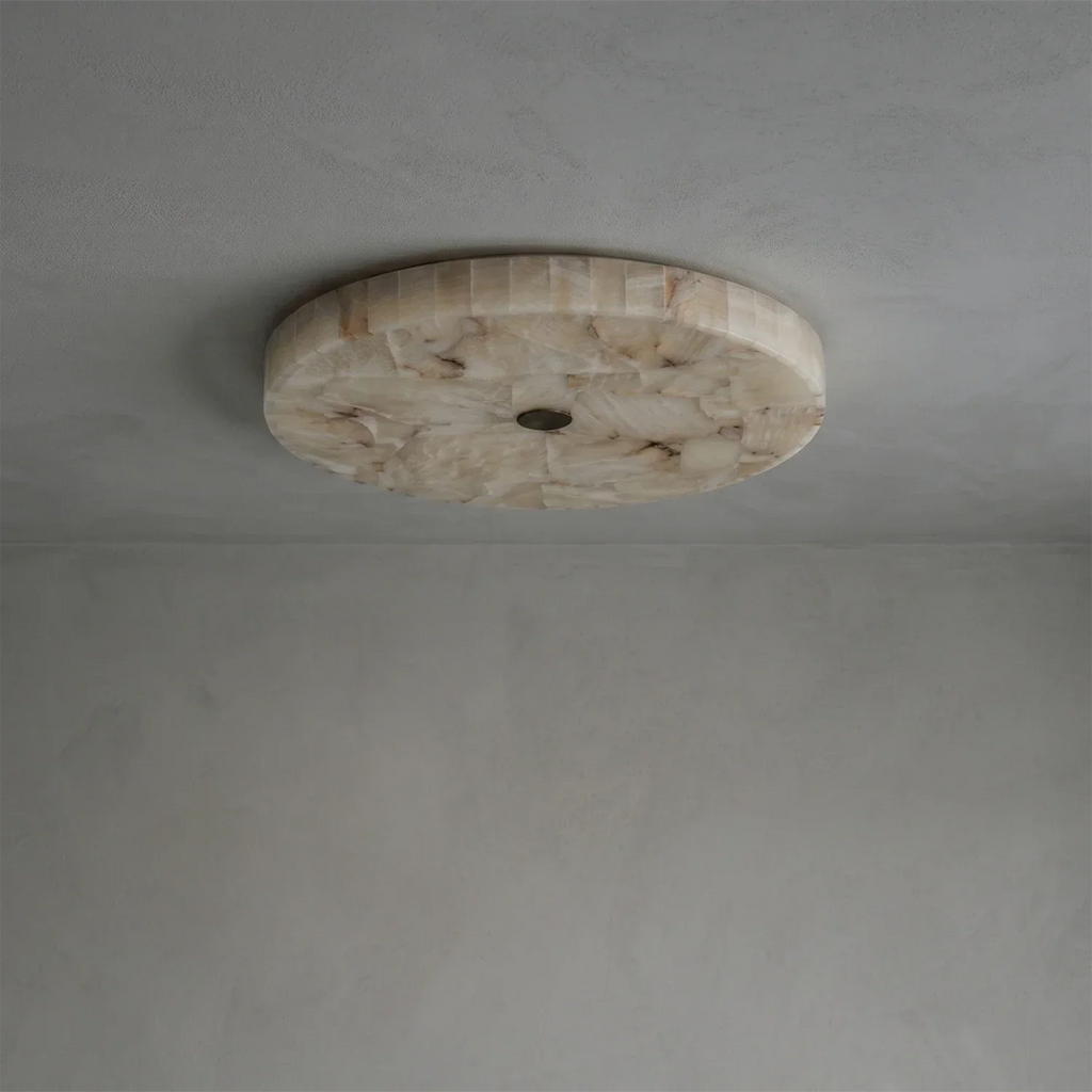 Alabaster  Disk Ceiling Light | wildoxy