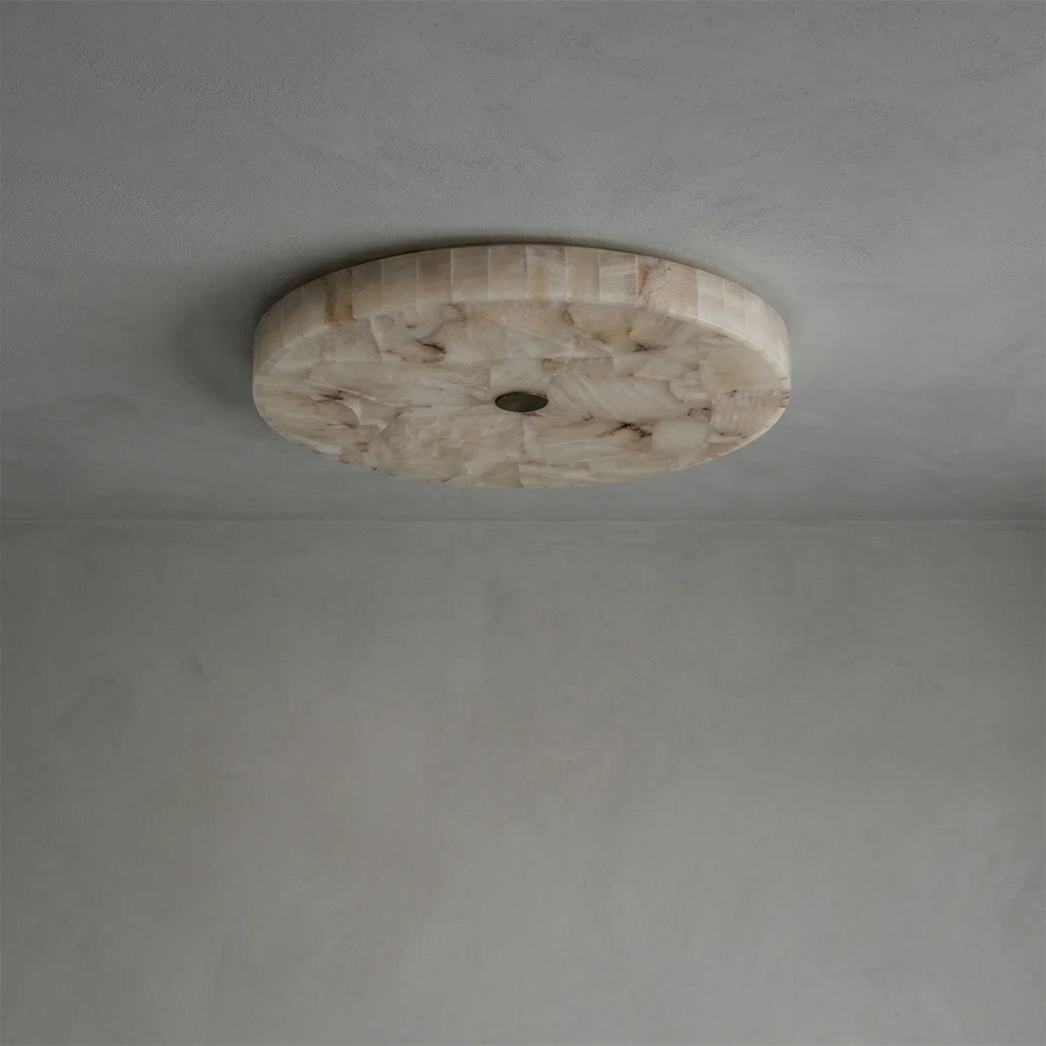 Alabaster  Disk Ceiling Light | wildoxy