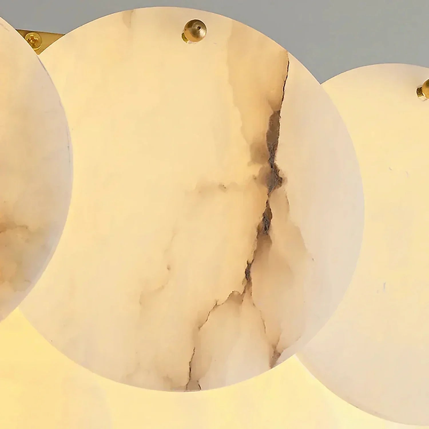 Alabaster Double Layer Round Wall Lamp | wildoxy
