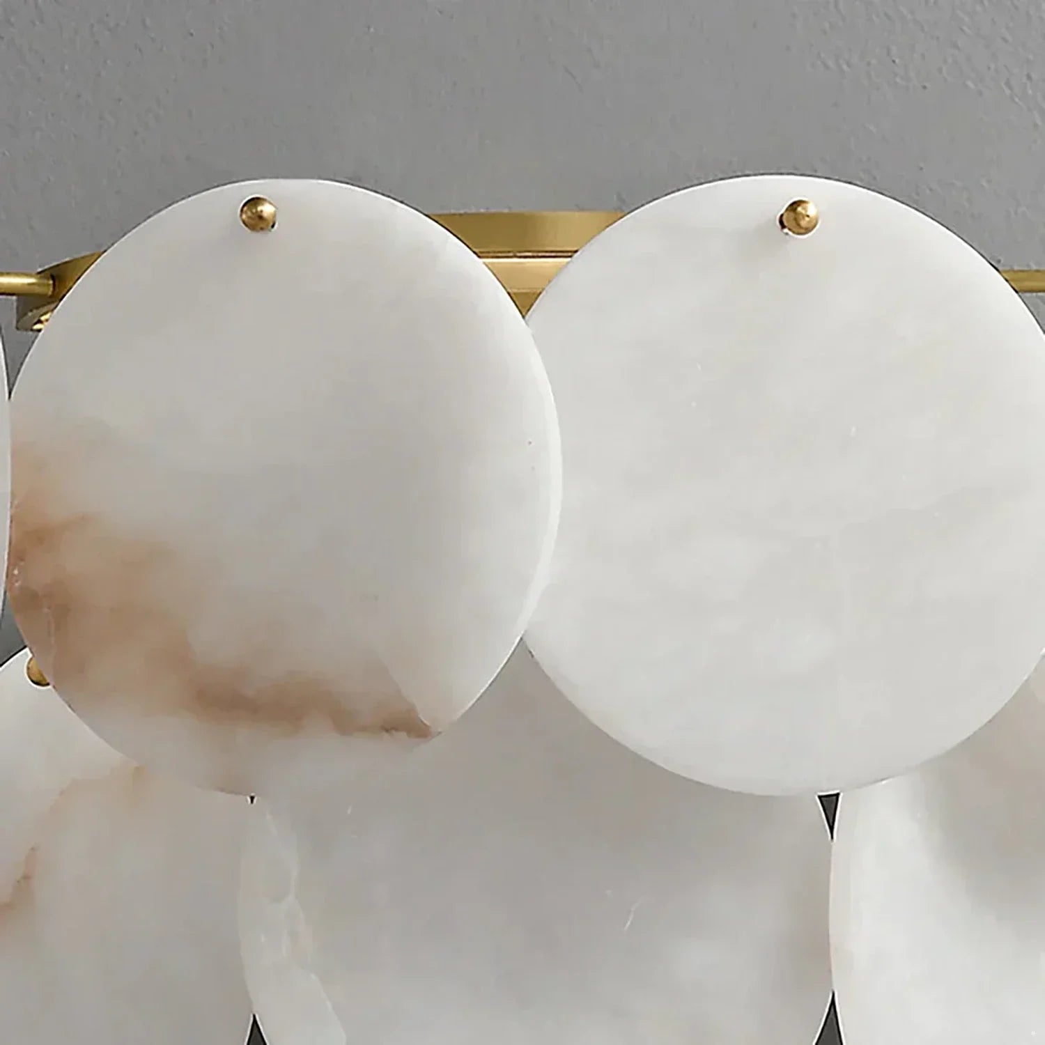 Alabaster Double Layer Round Wall Lamp | wildoxy
