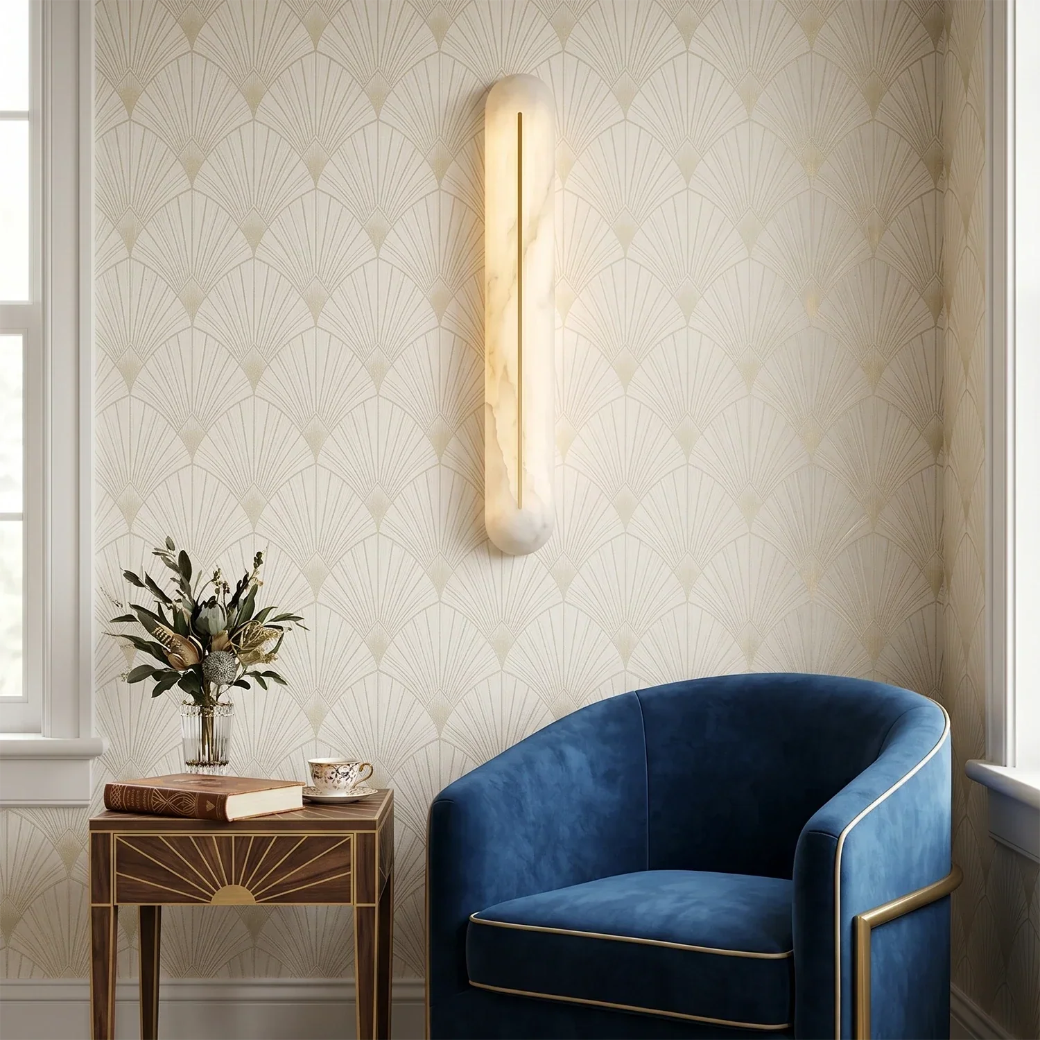 Alabaster Linear LED Wall Sconce | wildoxy