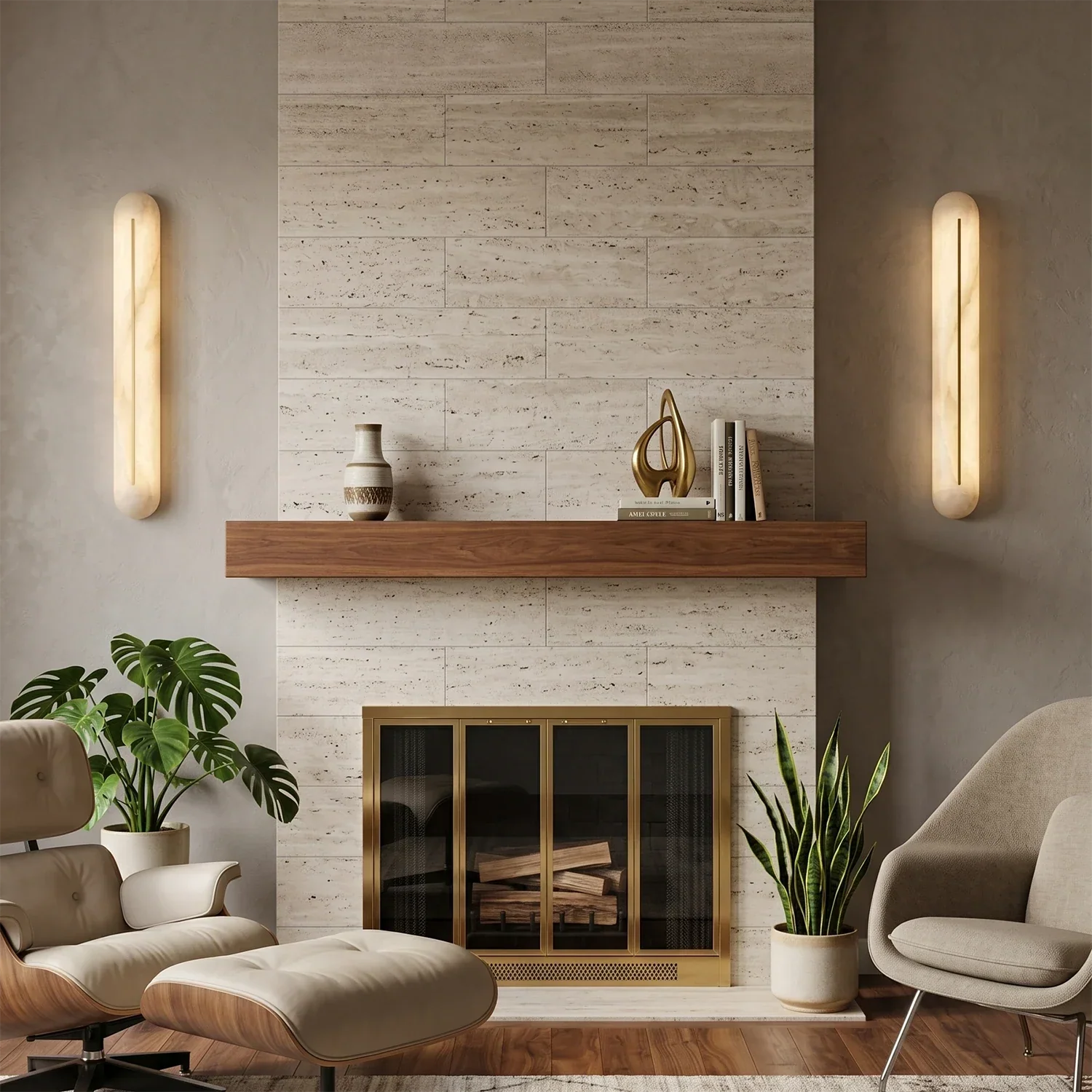 Alabaster Linear LED Wall Sconce | wildoxy