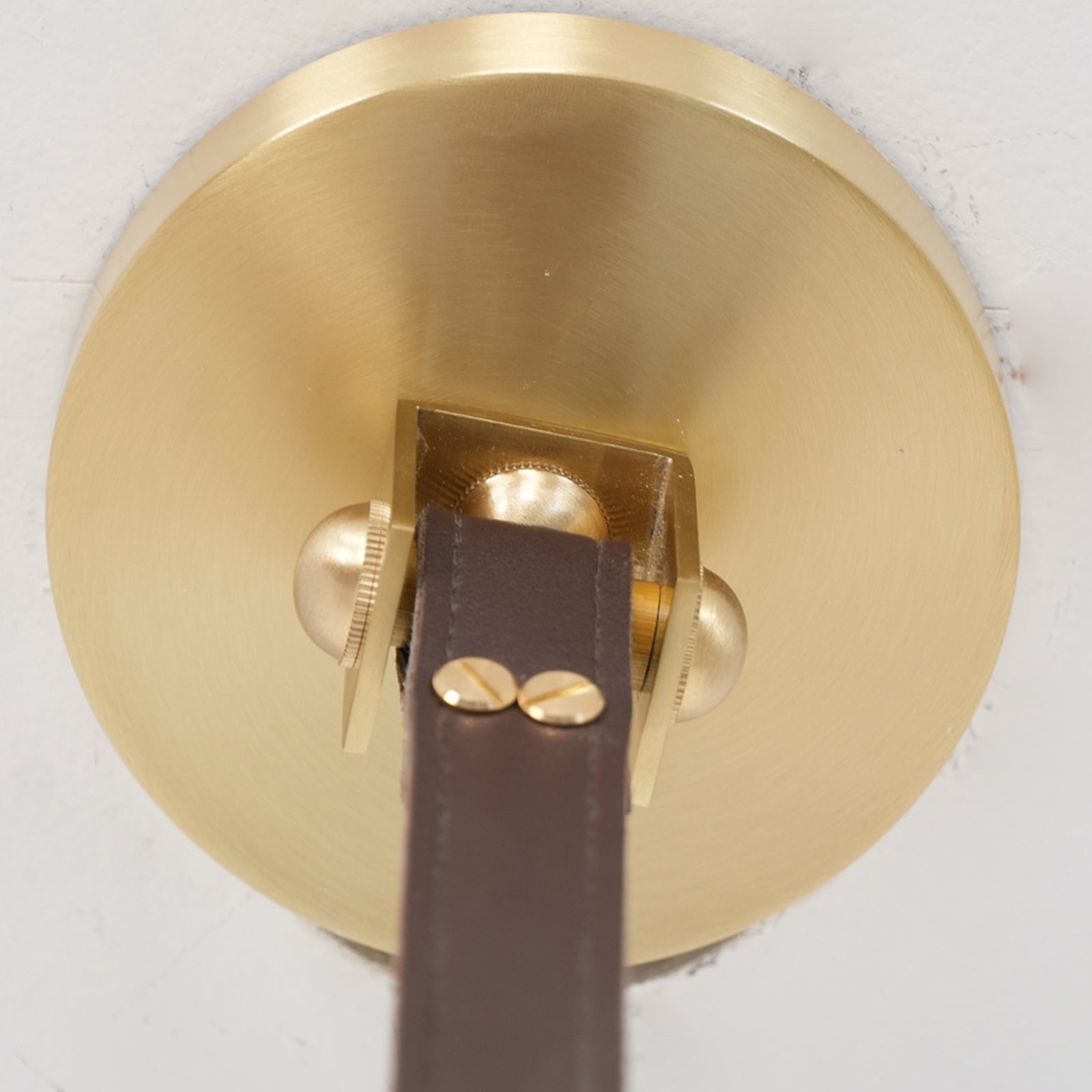Alabaster Loop Leather Strap Pendant Light | wildoxy