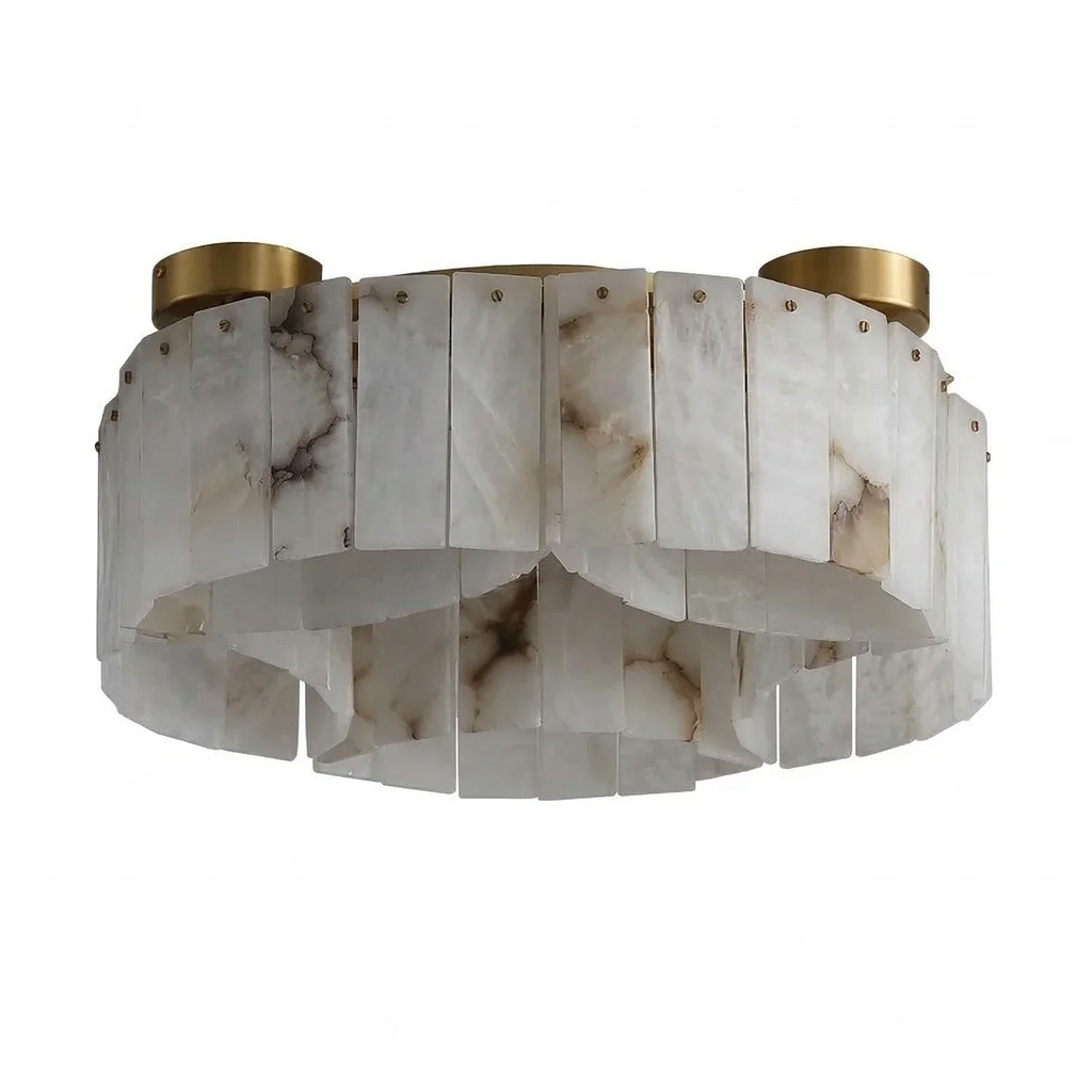 Alabaster Modern Brass Ceiling Lamp | wildoxy