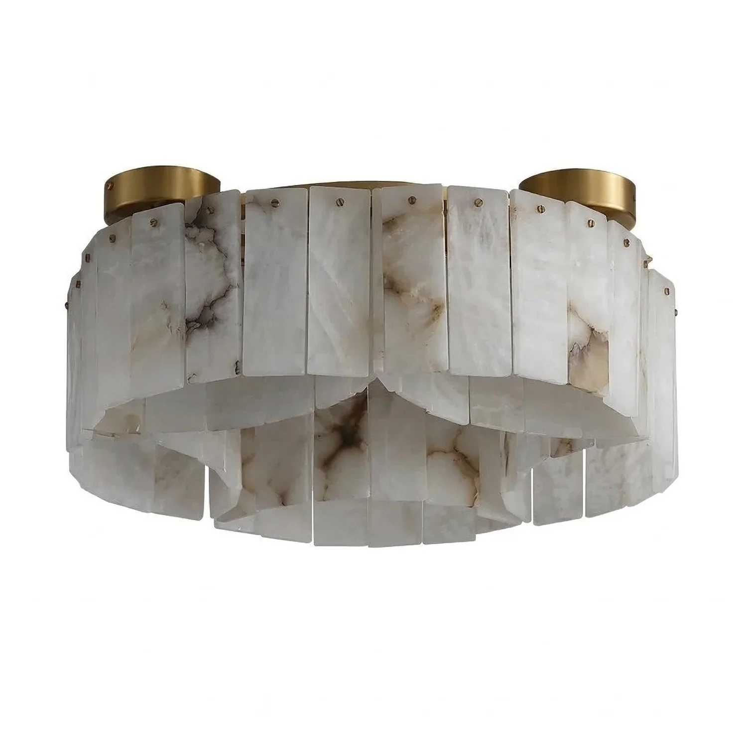 Alabaster Modern Brass Ceiling Lamp | wildoxy