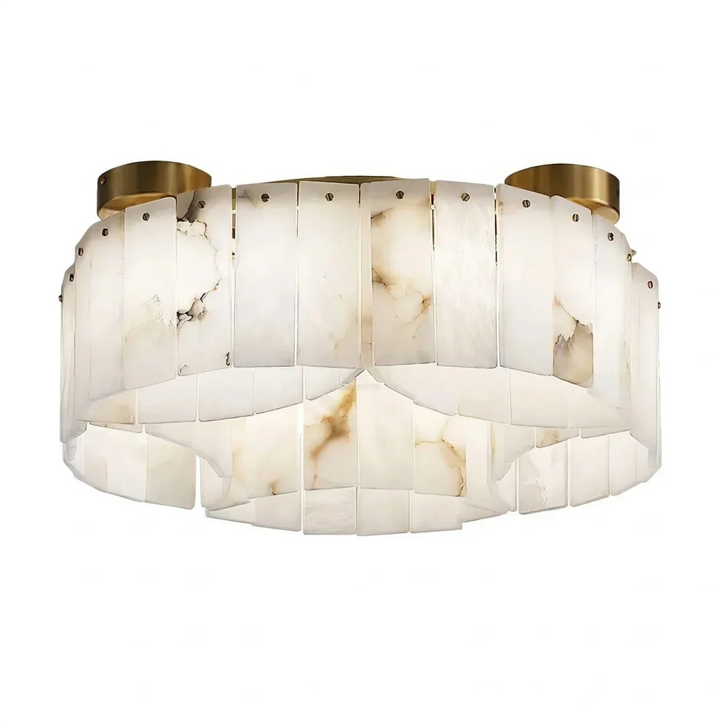 Alabaster Modern Brass Ceiling Lamp | wildoxy