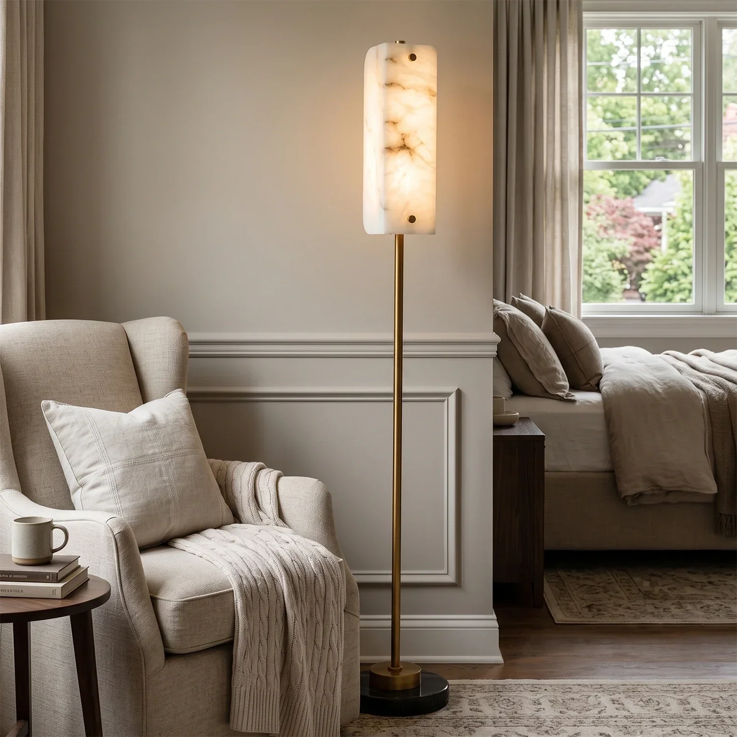 Alabaster Panel Floor Lamp | wildoxy