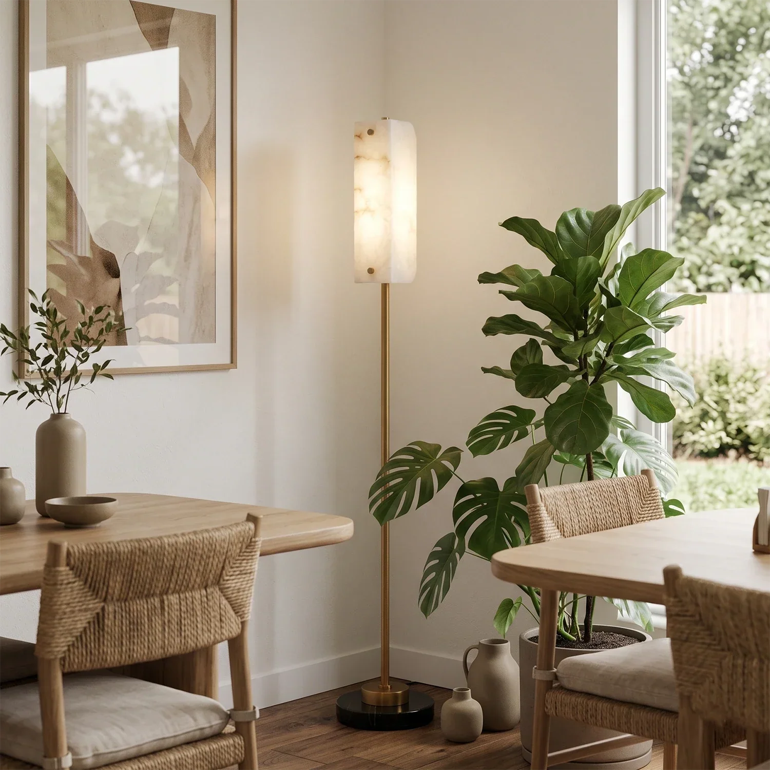 Alabaster Panel Floor Lamp | wildoxy