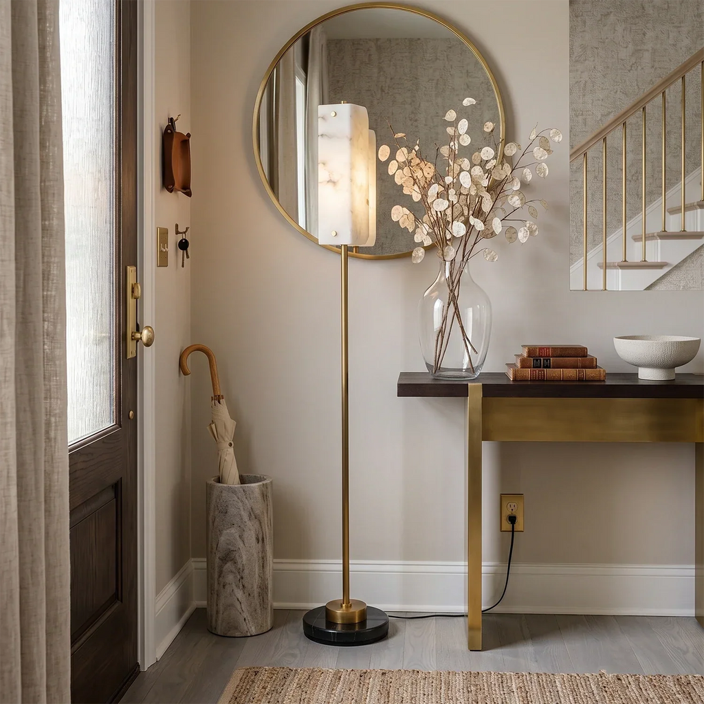 Alabaster Panel Floor Lamp | wildoxy