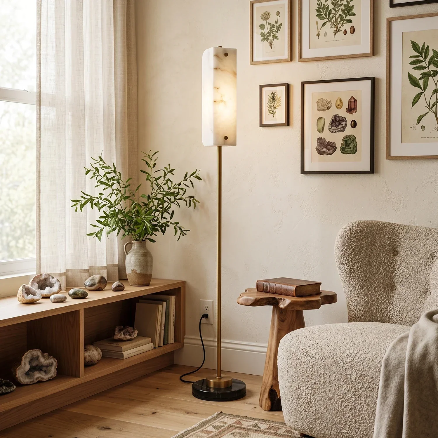 Alabaster Panel Floor Lamp | wildoxy