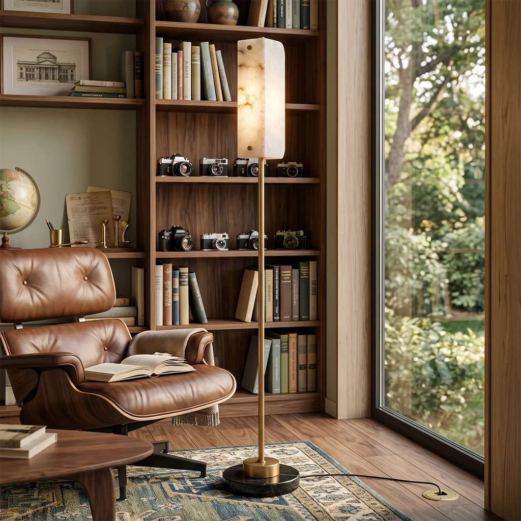 Alabaster Panel Floor Lamp | wildoxy