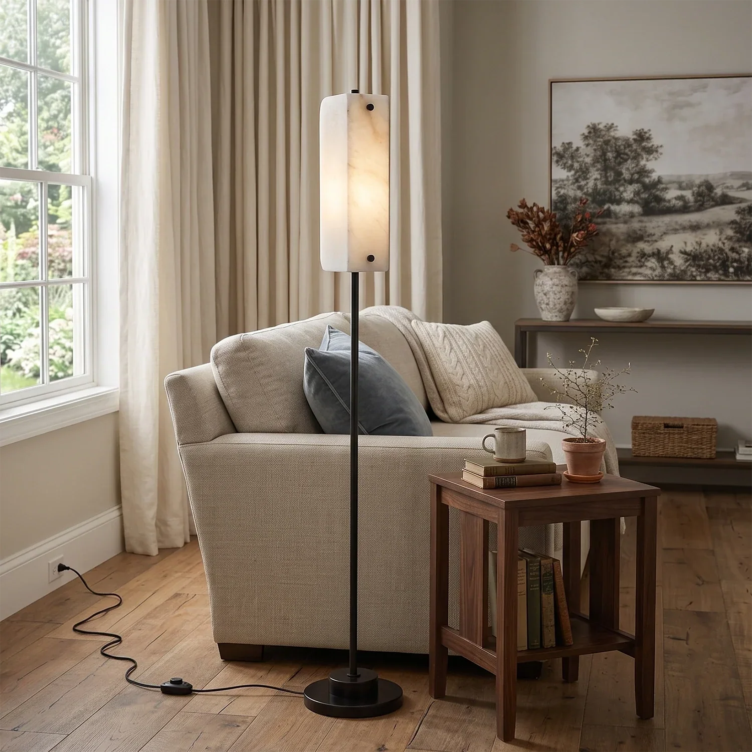 Alabaster Panel Floor Lamp | wildoxy