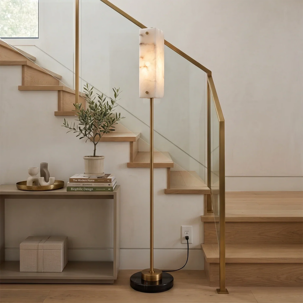 Alabaster Panel Floor Lamp | wildoxy