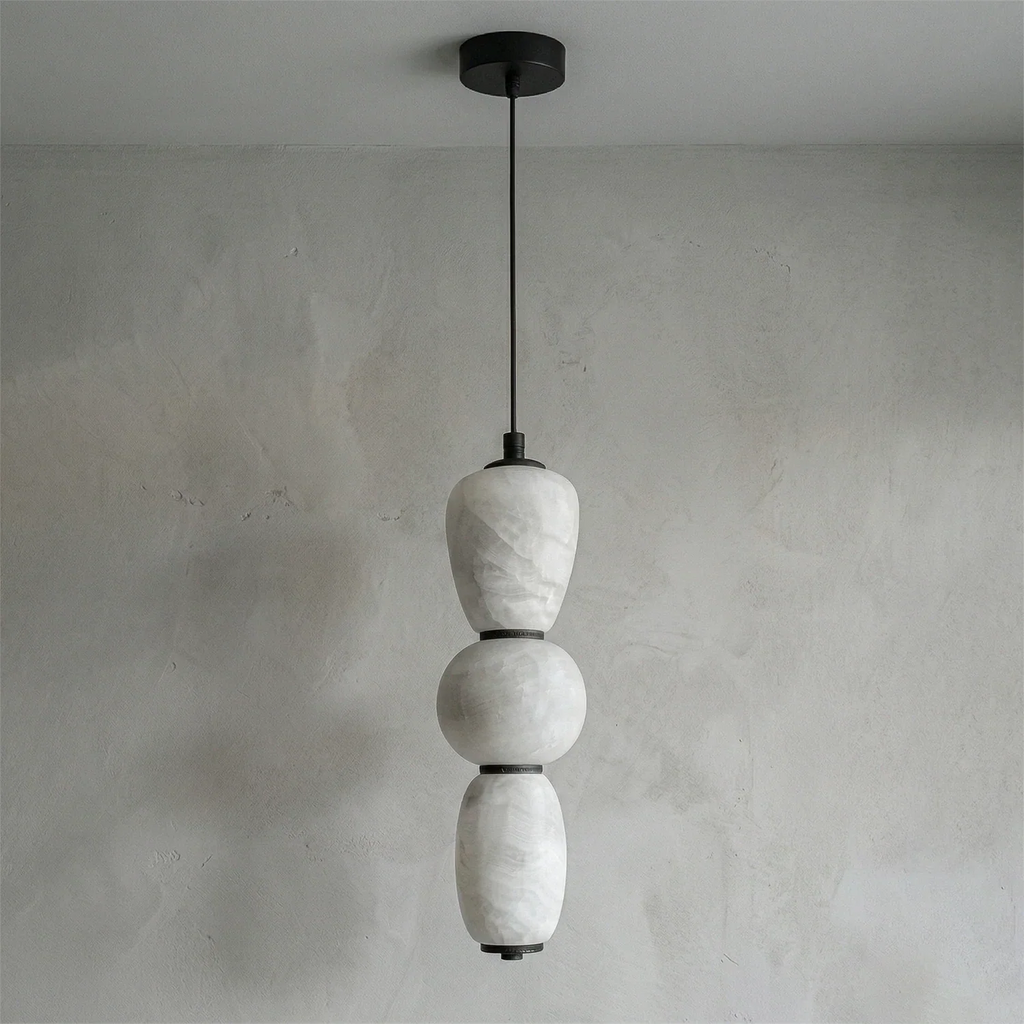 Alabaster Pendulous Pearl Pendant Light | wildoxy