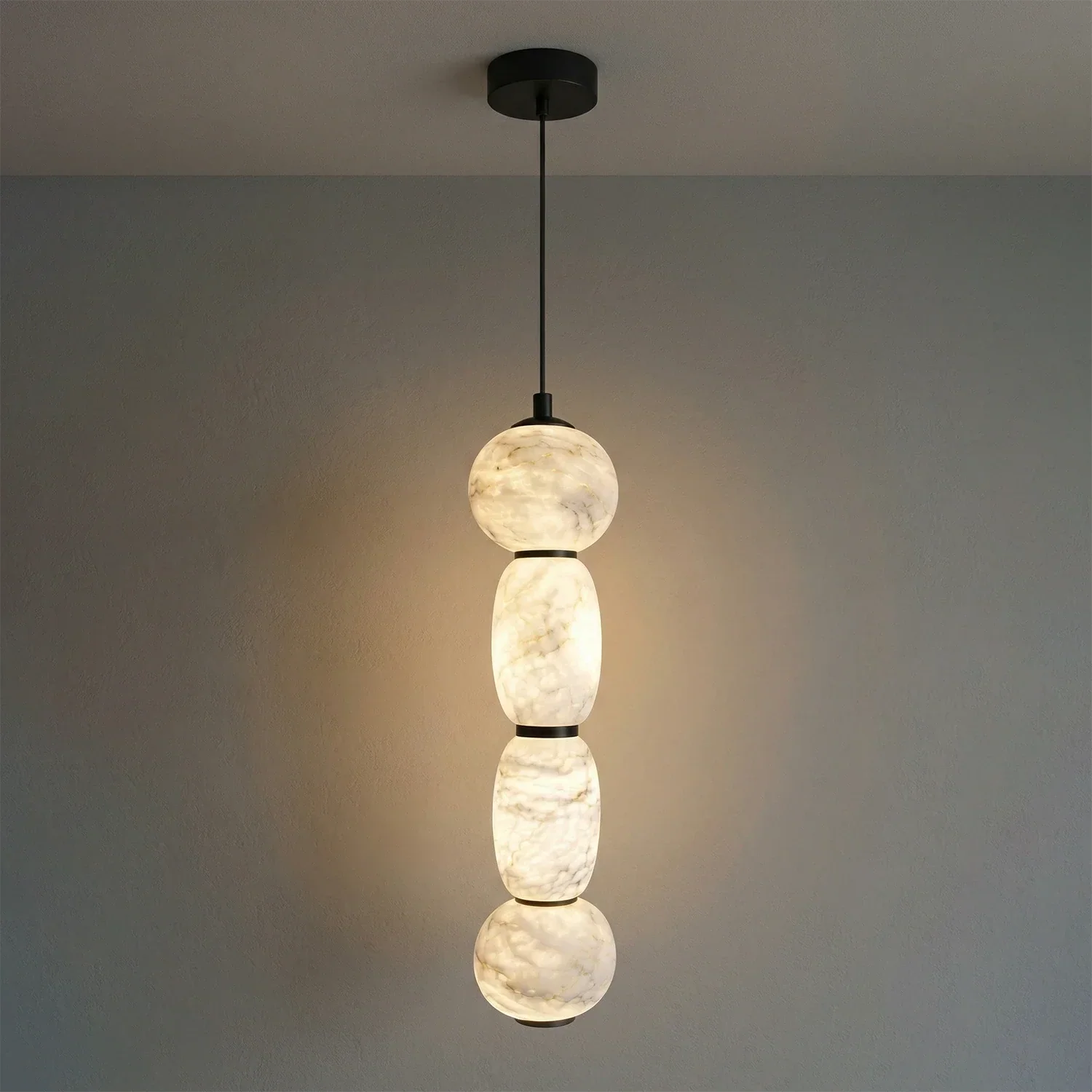 Alabaster Pendulous Pearl Pendant Light | wildoxy