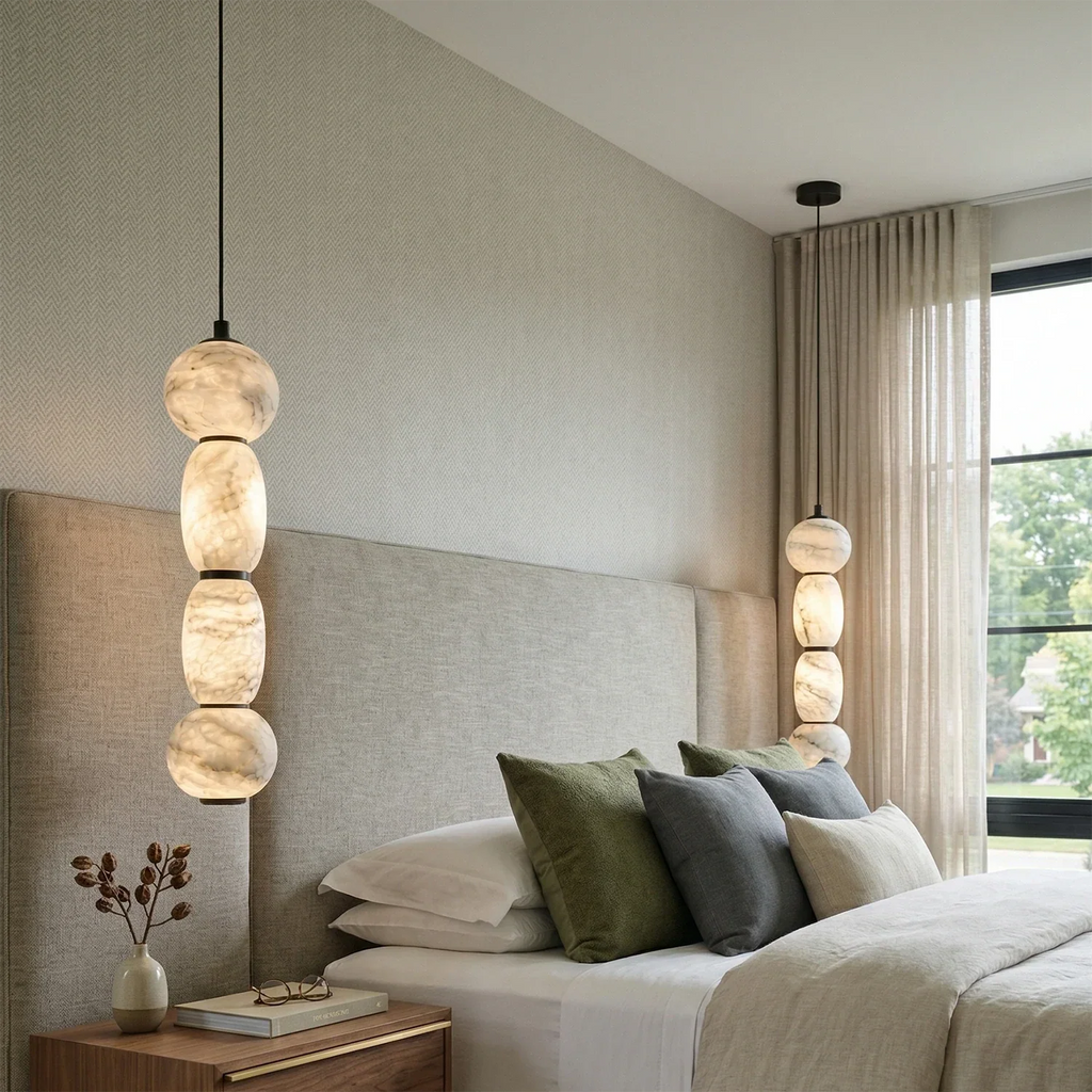 Alabaster Pendulous Pearl Pendant Light | wildoxy