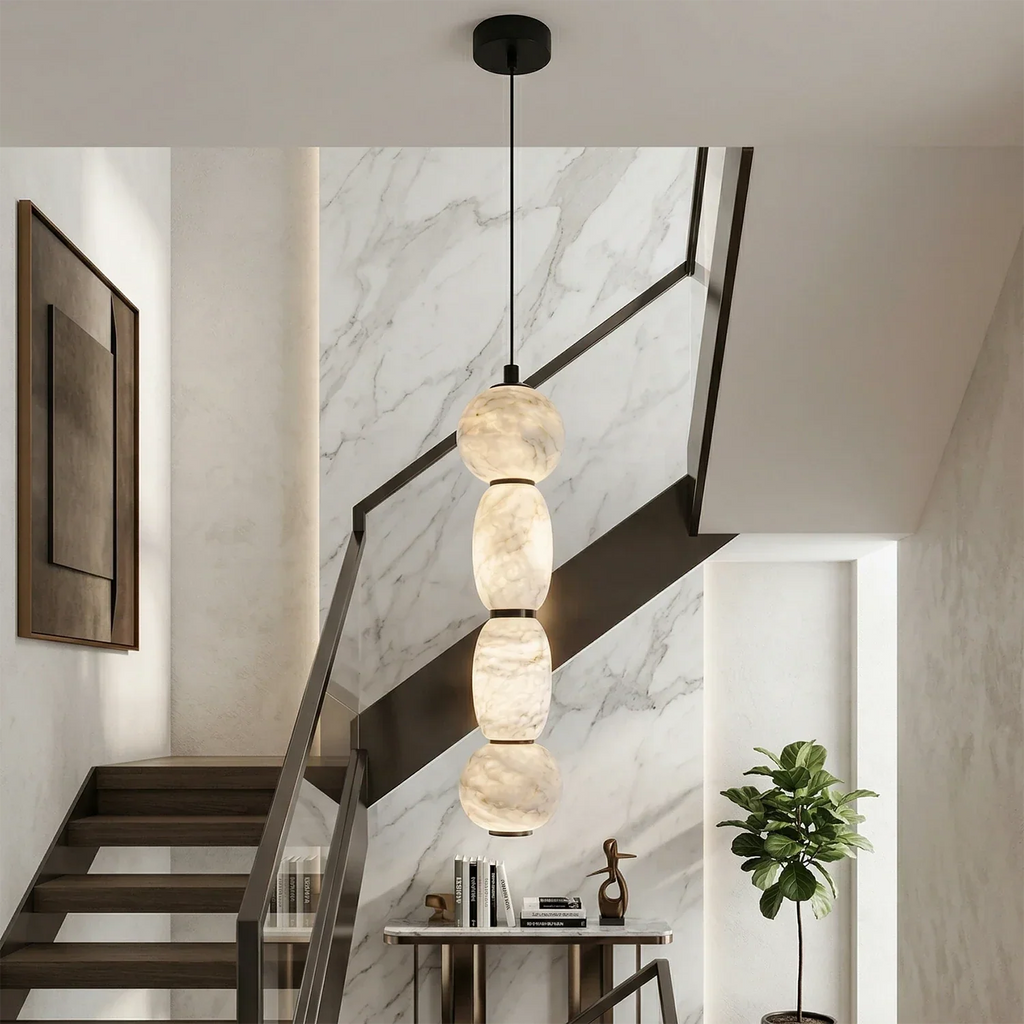 Alabaster Pendulous Pearl Pendant Light | wildoxy